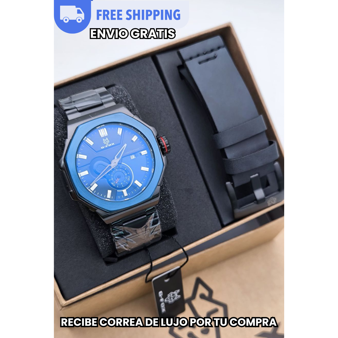 PulseXtreme - Reloj Doble Pulso + Correa de Lujo