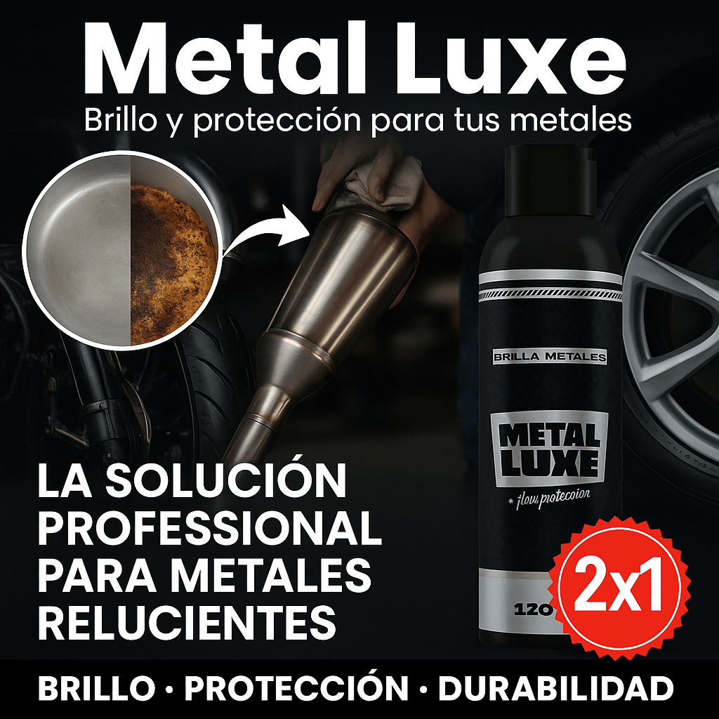 Metal Luxe - ¡Devuélvele el brillo a tus metales en segundos! - 2 Unidades