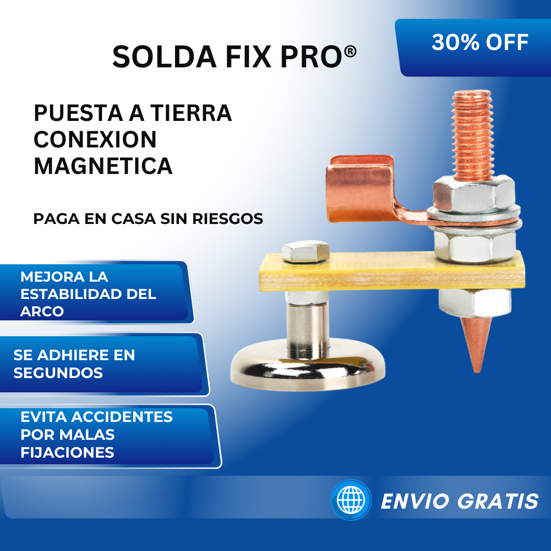 SOLDA FIX PRO® - Puesta a tierra magnetica